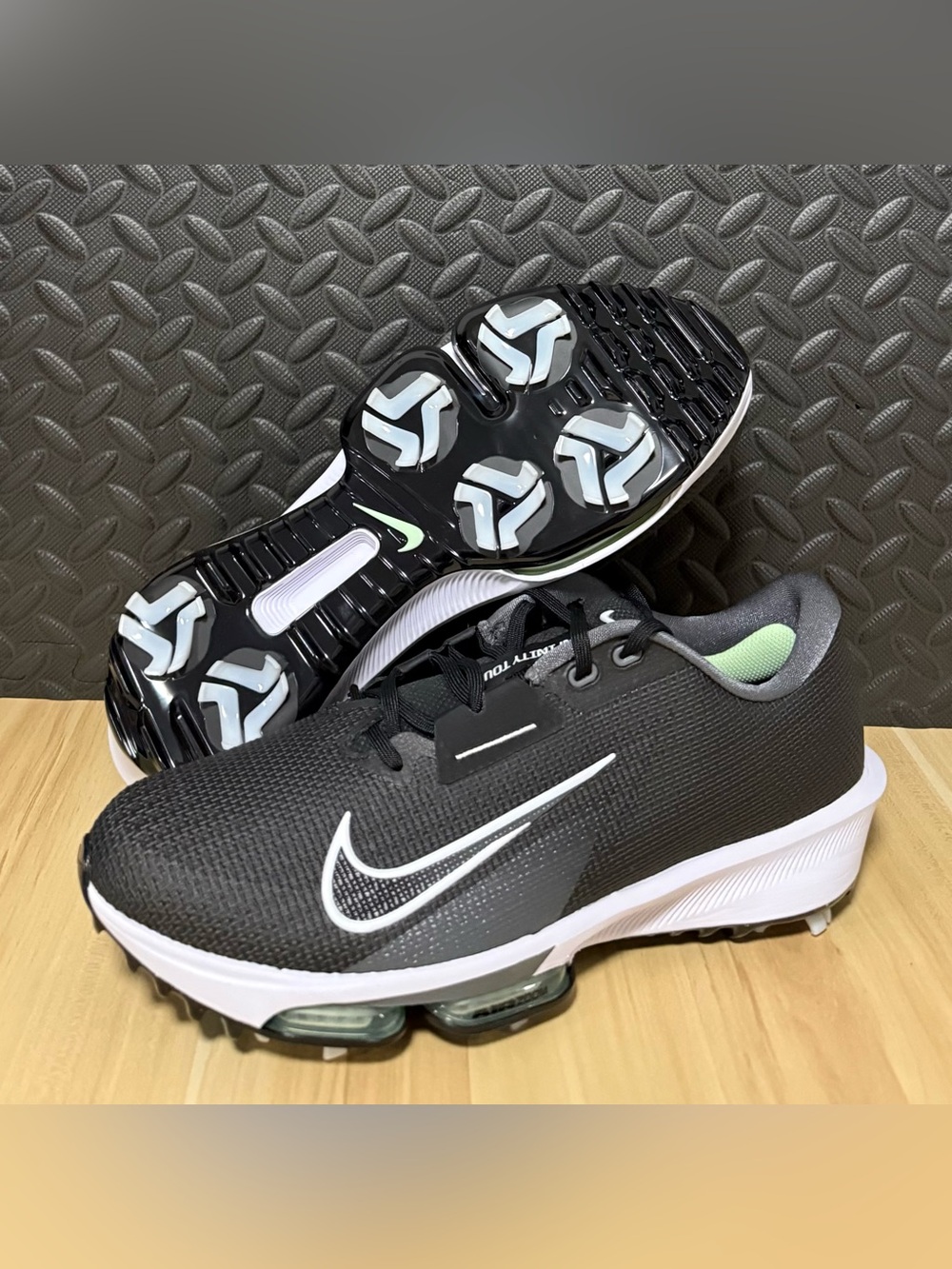 Nike Air Zoom Infinity Tour 2 Golf Shoes Black White FD0218-002 Size 11.5 Wide